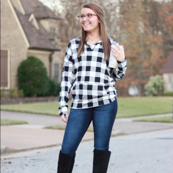 Buffalo plaid pullover - Picture 4 of 8